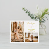 Photo mignonne, Carte de remerciements mariage (Debout devant)