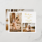 Photo mignonne, Carte de remerciements mariage (Recto/Verso)