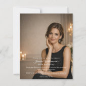 Photo milestone birthday invitation (Voorkant)