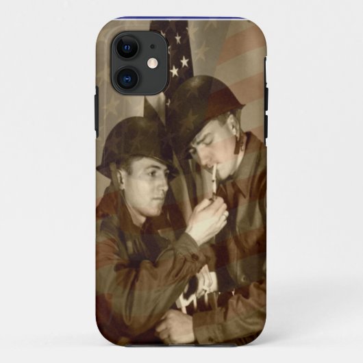 Photo militaire vintage Apple iPhone 11 Coque (Dos)