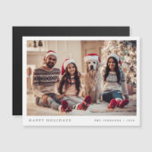 Photo minimale de Christma Modern Family Magnet Ca (Devant / Derrière)