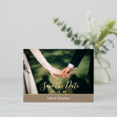 Photo minimale moderne Enregistrer la carte postal (Debout devant)