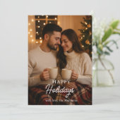 Photo minimaliste Bonne Carte de vacances (Debout devant)