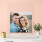 Photo minimaliste chaud joyeux (Mariage)