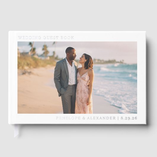 Photo minimaliste de plage romantique (Recto)