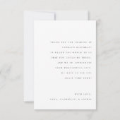 photo minimaliste merci carte d'anniversaire (Dos)