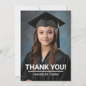 Photo minimaliste Merci de 8e année (Devant)