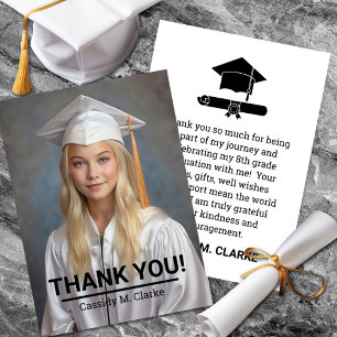 Photo minimaliste Merci de 8e année