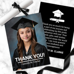 Photo minimaliste Merci de 8e année