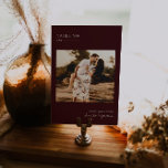 Photo minimaliste moderne | Carte de numéro de tab<br><div class="desc">Avec vos propres photos - pensez photos d'engagement, photos d'enfance, photos de relation. Ces cartes de numéro de table sont une façon unique de présenter vos photos préférées. Les numéros de table rehaussent le look de votre tablescape et mettent la touche finale sur votre journée spéciale. Impression de texte personnalisée...</div>