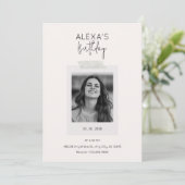 Photo minimaliste moderne Invitation (Debout devant)