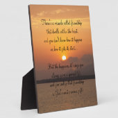 Photo Miracle de l'amitié Poem Plaque (Côté)