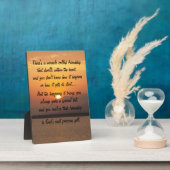 Photo Miracle de l'amitié Poem Plaque (Côté)