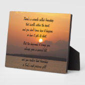 Photo Miracle de l'amitié Poem Plaque (Côté)