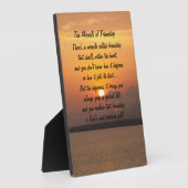 Photo Miracle de l'amitié Poem Plaque (Côté)