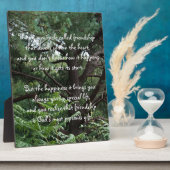 Photo Miracle of friendship Poem Plaque (Côté)