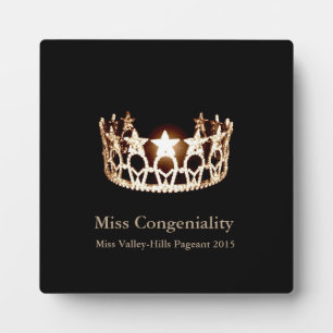 Photo Miss USA Gold Crown Awards Plaque