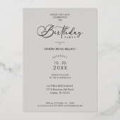 Photo Modern Transparency Overlay Vellum Effect Folie Uitnodiging (Achterkant)