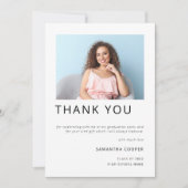 Photo moderne 2022 Graduation Merci blanc (Devant)