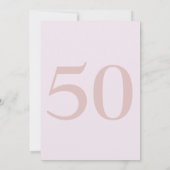 Photo moderne 50 & Fabulous Party Invitation (Dos)