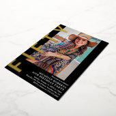 Photo moderne 50th Birthday Party Invitation (Rotation)