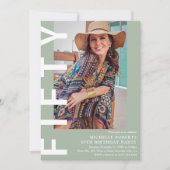 Photo moderne 50th Birthday Party Invitation (Devant)