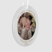 Photo moderne à deux côtés Mon premier flocon de N (devant)