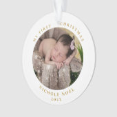 Photo moderne à deux côtés Mon premier flocon de N (devant)