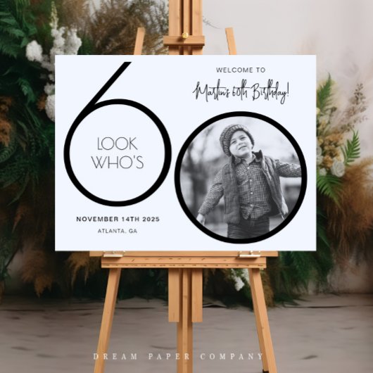 Photo moderne Affiche de bienvenue 60e anniversair