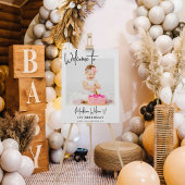 Photo moderne Affiche de bienvenue d'anniversaire