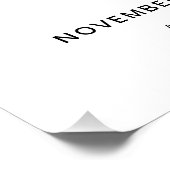 Photo moderne Affiche de bienvenue de 40e annivers (Coin)