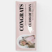 Photo moderne Arc rose Félicitations Bannière Grad (Vertical)