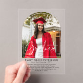 Photo Moderne Arch Script Graduation Faire-part (In situ (ordinateur de poche))