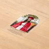 Photo Moderne Arch Script Graduation Faire-part (Poser)