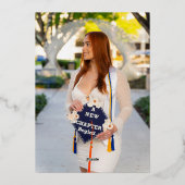 Photo Moderne Arch Script Graduation Faire-part (Verso)