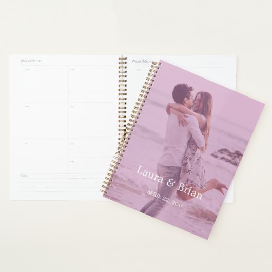 Photo moderne avec filtre rose, Wedding planner (Devant avec enveloppe)