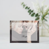 Photo moderne avec superposition | Carte postale M (Debout devant)