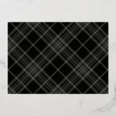 Photo moderne Black Graduate Foil Faire-part (Verso)