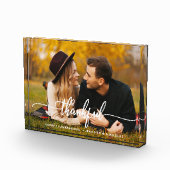 Photo moderne Bloc photo de script de remerciement (Droite)