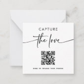 Photo moderne Capturer les cartes de table Love QR (Devant)