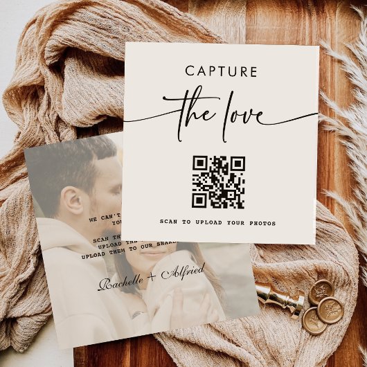 Photo moderne Capturer les cartes de table Love QR