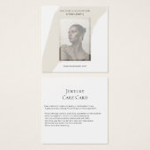 Photo moderne Carte de Soin pour Bijoux Artisanaux (Devant & derrière)