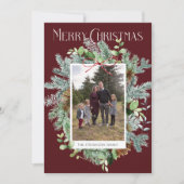 Photo moderne Carte de voeux de Noël Bourgogne (Devant)