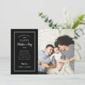 Photo moderne Carte Fête des Mères pour Femme et M (Debout devant)
