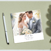 Photo moderne Code QR personnalisé carte de remerc