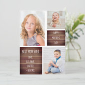 Photo moderne Collage Carte de la fête des mères (Debout devant)