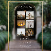 Photo moderne Collage Elégant Mariage Bienvenue