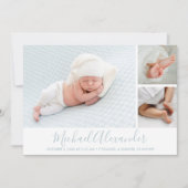 Photo moderne Collage Faire-part de naissance bébé (Devant)