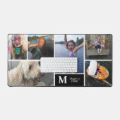 Photo moderne Collage Famille Nom Monogramme (Clavier et souris)