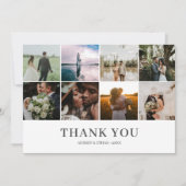 Photo moderne Collage Mariage Merci (Devant)